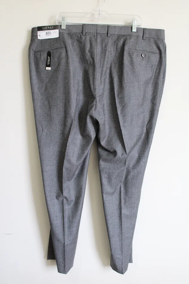 Earrings NEW Ralph Lauren Gray Houndstooth Classic Fit Suit Trouser 44X32 Ralph Lauren