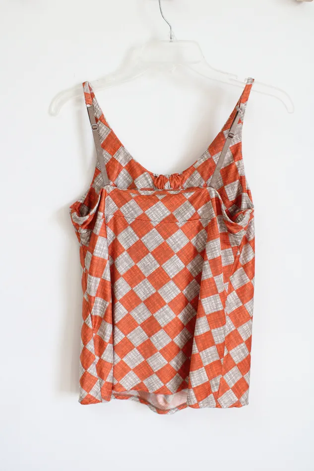 Earrings New York Company New York Co Orange Check Tank M