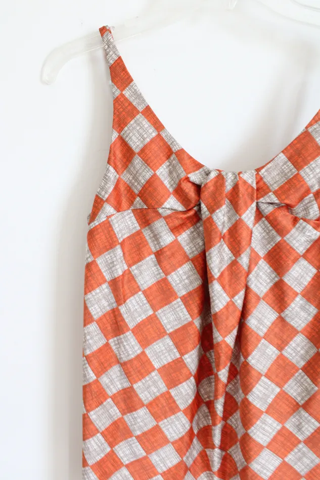Earrings New York Company New York Co Orange Check Tank M