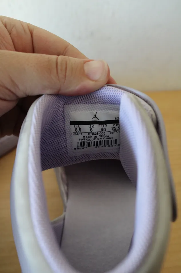 Earrings Nike Air Jordan 1 Lover XX Violet Mist Sneakers Size 85 Nike