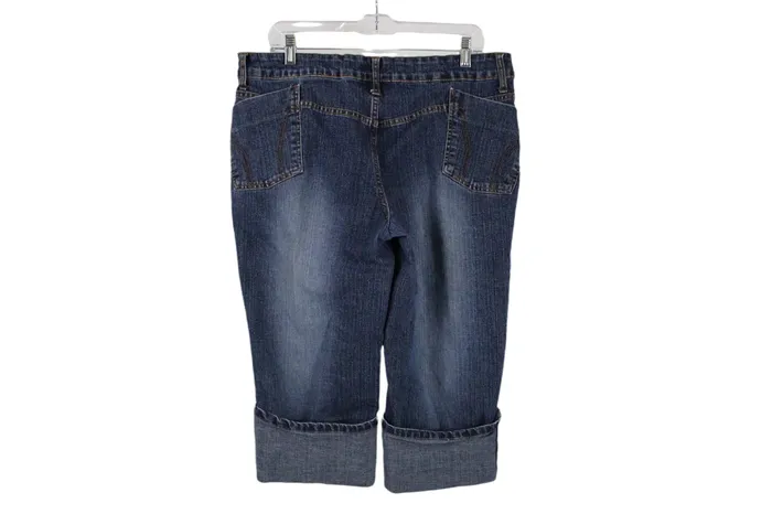 Earrings No Boundaries No Boundaries Stretch Denim Capri 15