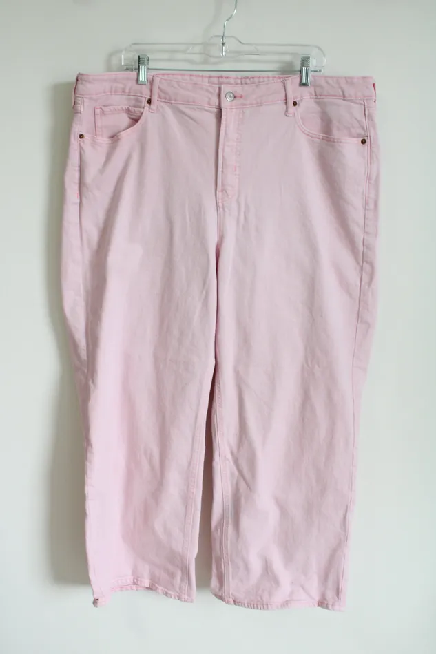 Earrings Old Navy Extra High Rise SkyHi Wide Leg Pink Jeans 20 Old Navy