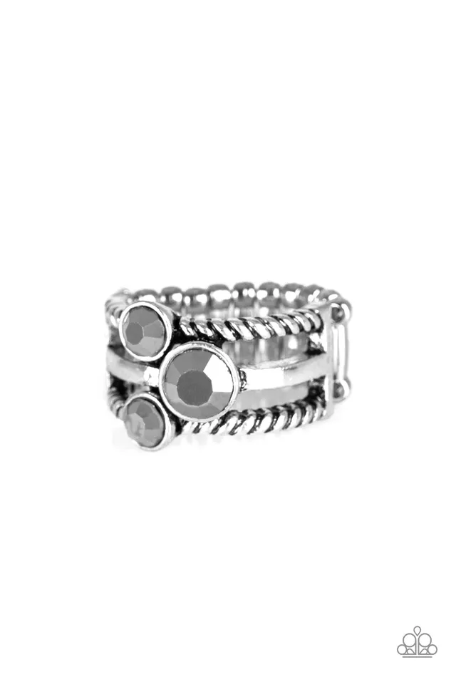 Earrings Paparazzi Accessories Head In The Stars Silver