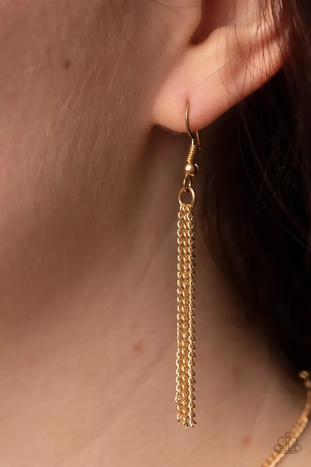 Earrings Paparazzi Accessories Totem Treasure Brown