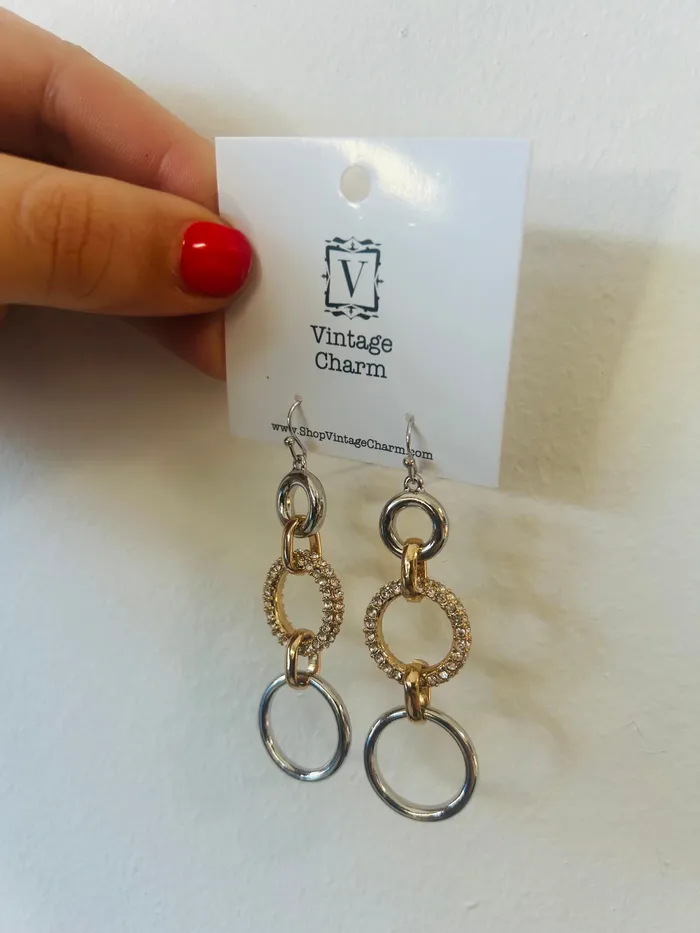 Earrings Pave Rings Earring Blue Sky