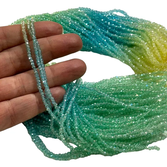 Earrings Peppy Beads 1mm Crystal rondelle beads strand 160 pcs PBC1C72