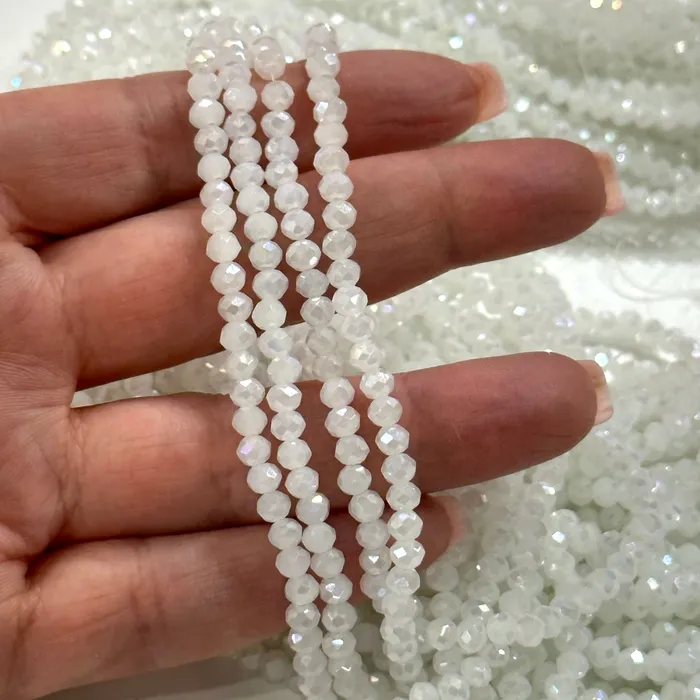 Earrings Peppy Beads 4mm Crystal rondelle beads strand 115 pcs PBC4C106
