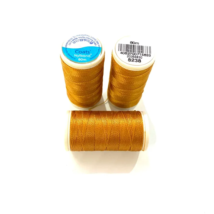 Earrings Peppy Beads Coats Nylbond extra strong beading thread 60mt orange brown 8238 Earrings Peppy Beads Coats Nylbond extra strong beading thread 60mt orange brown 8238