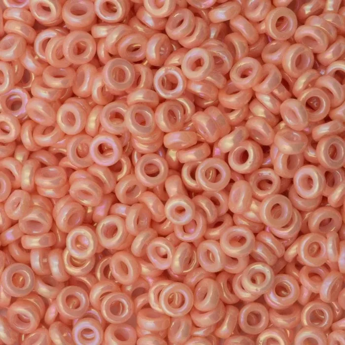 Earrings Peppy Beads Miyuki Spacer Beads 22x1mm Opaque Salmon Luster 0596
