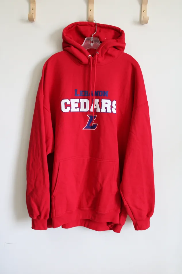Earrings Port Company Port Company Lebanon Cedars Red Hoodie 3XL