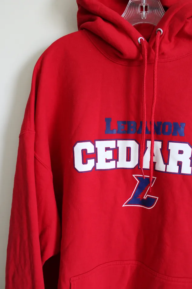 Earrings Port Company Port Company Lebanon Cedars Red Hoodie 3XL