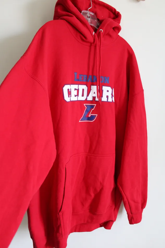 Earrings Port Company Port Company Lebanon Cedars Red Hoodie 3XL