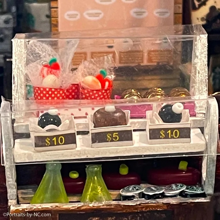 Earrings Portraits by NC Starbucks Coffee Shop Miniature Diorama