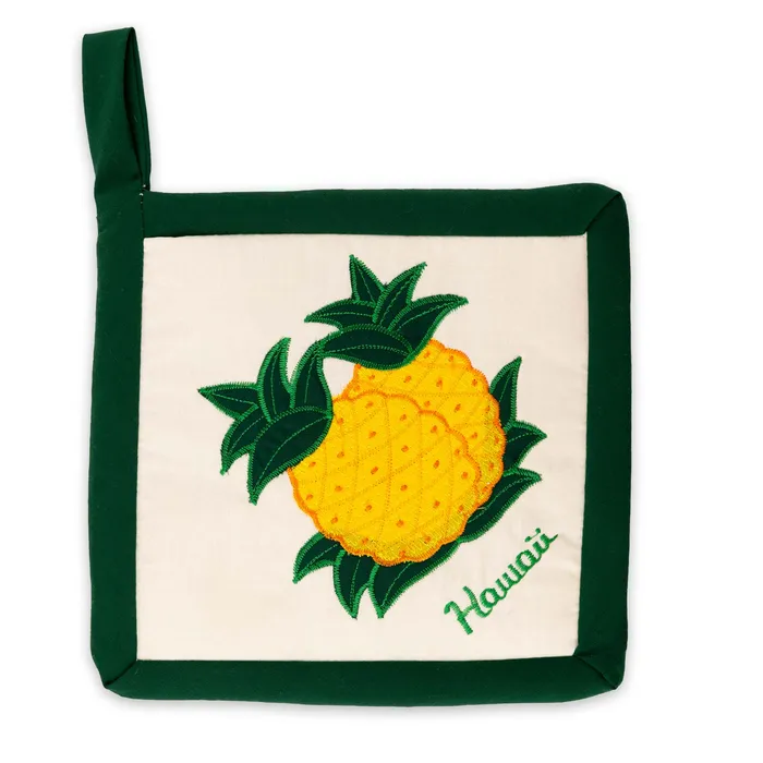 Earrings REGENCYMKTG Regency Creations Hawaii Quilted Pineapple Potholder 8 x 8
