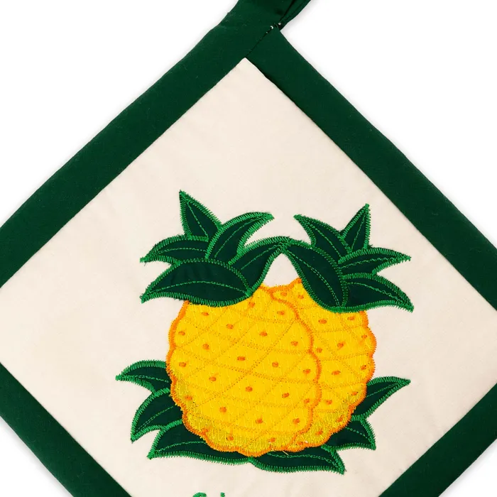 Earrings REGENCYMKTG Regency Creations Hawaii Quilted Pineapple Potholder 8 x 8
