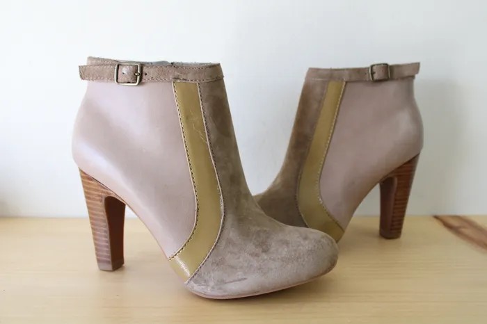 Earrings Seychelles Seychelles Leather Suede Heeled Boots Size 65