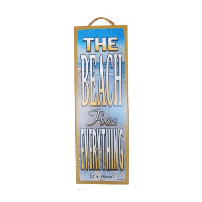 Earrings SJTENT The Beach Fixes Everything Engineered Wood Wall Art