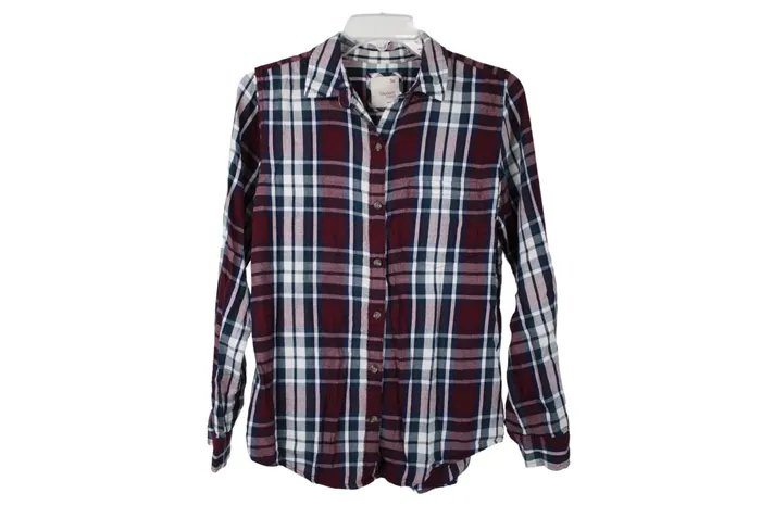Earrings SO SO Maroon Plaid Favorite Shirt M