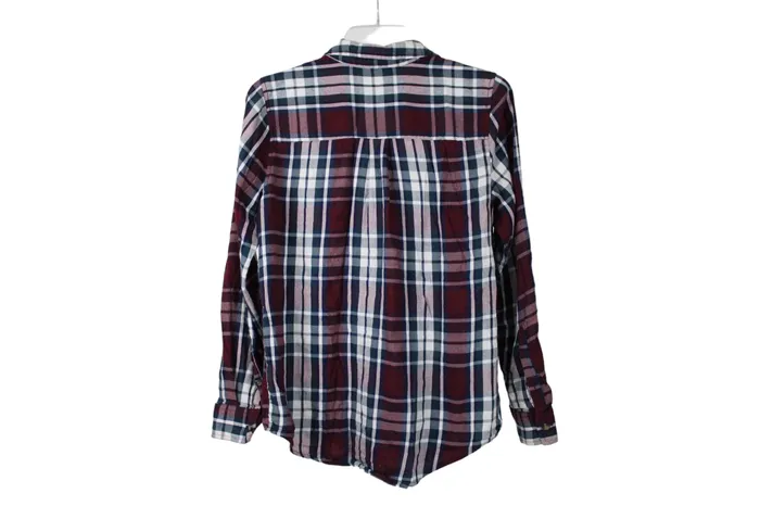 Earrings SO SO Maroon Plaid Favorite Shirt M