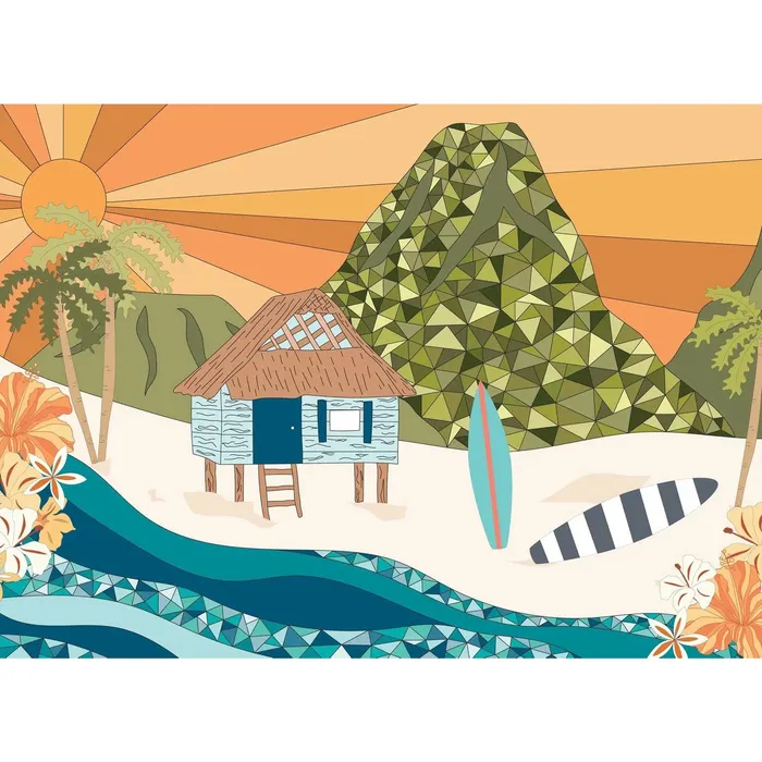 Earrings SURFSHACKPUZZLE Surf Shack Stay a While 70piece Kids Puzzle
