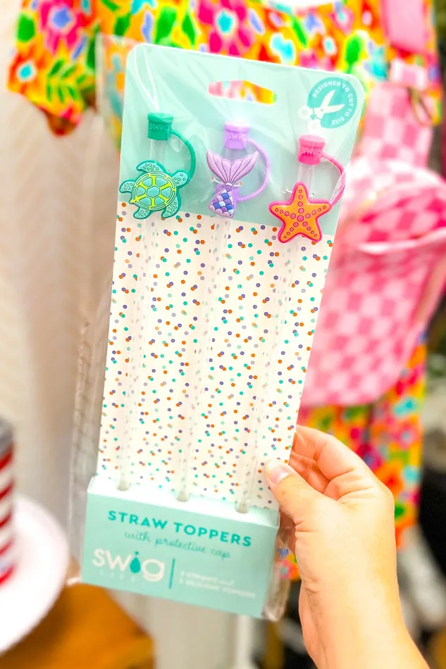 Earrings Swig Ocean Straw Topper Set Swig