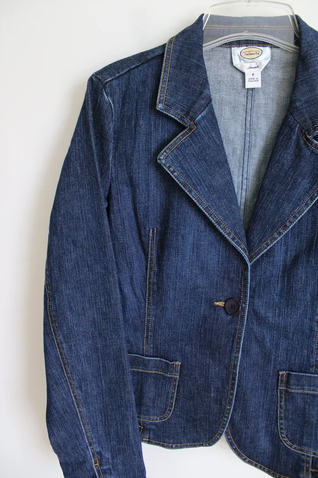 Earrings Talbots Talbots Stretch Denim Jacket 8