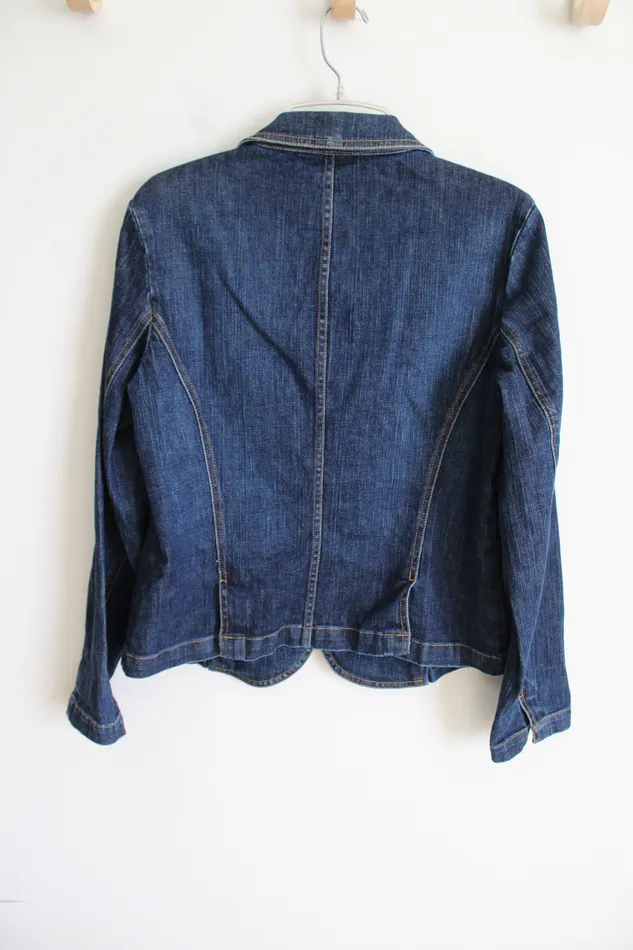 Earrings Talbots Talbots Stretch Denim Jacket 8