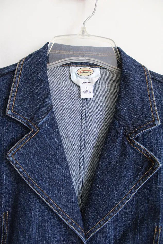 Earrings Talbots Talbots Stretch Denim Jacket 8