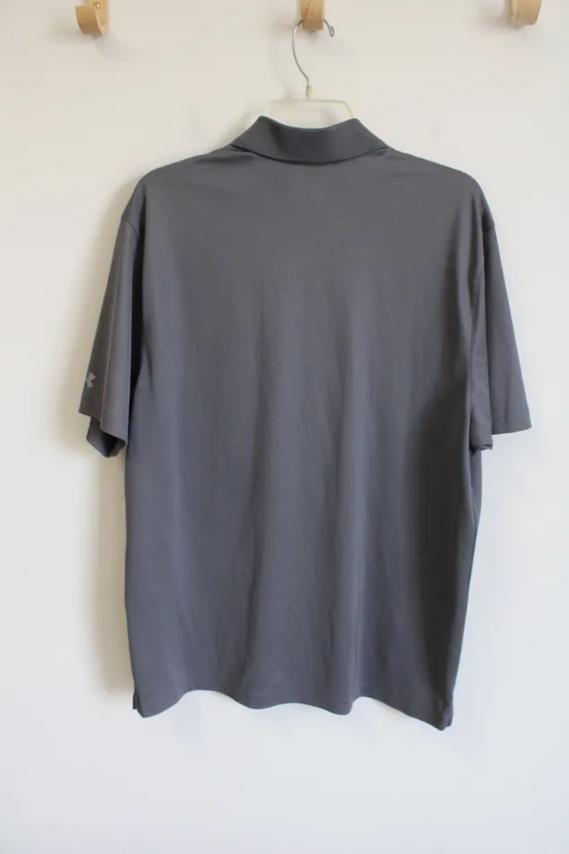 Earrings Under Armour Under Armour Temple University Gray Polo Shirt L