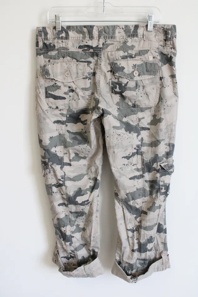 Earrings Union Bay Union Bay Camo Cargo Cuffed Capri Pants 11