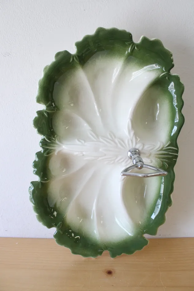 Earrings Valley Vista Valley Vista Green Cabbage Porcelain 208 Serving Dish