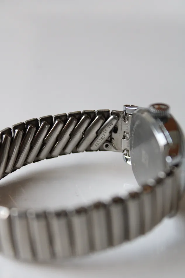 Earrings Vintage US Time Stainless Steel Cinderella Watch Jubilee Thrift