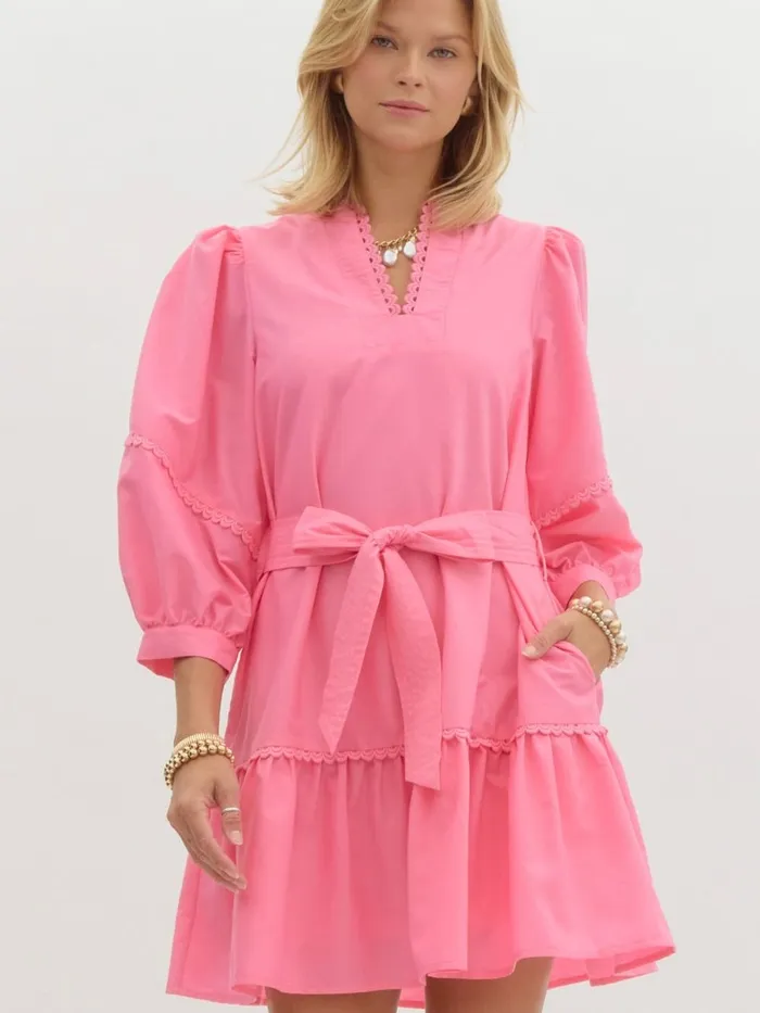 Earrings Vivian Tie Waist Dress Entro