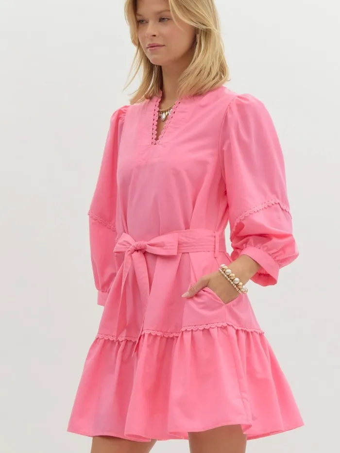 Earrings Vivian Tie Waist Dress Entro