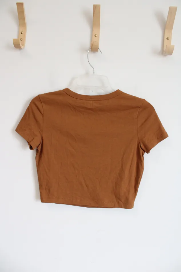 Earrings Wild Fable A Wild Fable Brown Crop Tee S