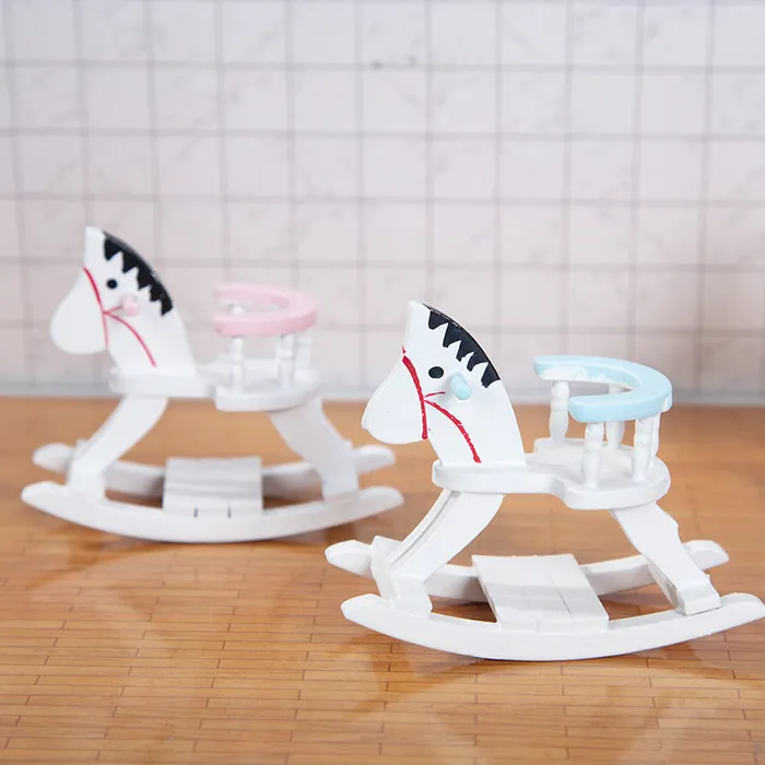 Earrings Wooden Rocking Horse 112 Scale Dollhouse Nursery Accessory CJ