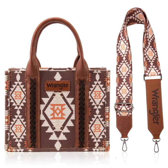 Earrings WRANGLER SOUTHWESTERN COFFEE MINI CROSSBODY TOTE MONTANA WEST