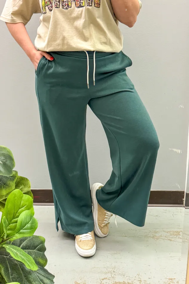 Earrings Zenana RESTOCK Good To Go Lounge Luxe Pants Ash Jade