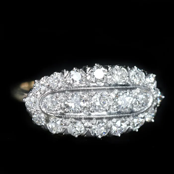 Edwardian 150 CTW Old European Cut Diamond Ring OTC Rings