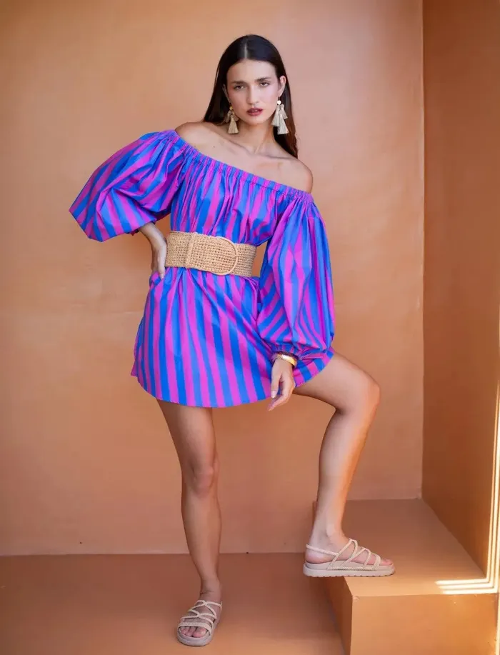Erika Pea Earrings HARLOW MINI DRESS