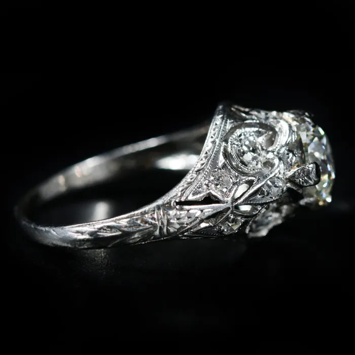 Estate GIA 101 Carat Round Brilliant Cut Diamond Engagement Ring Michaeli DiamondsGreen Hills Diamonds Rings