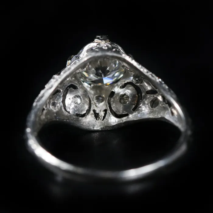 Estate GIA 101 Carat Round Brilliant Cut Diamond Engagement Ring Michaeli DiamondsGreen Hills Diamonds Rings