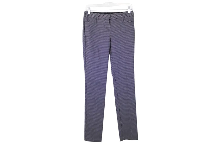 Express Columnist Black White Patterned Pant 00R Express Rings