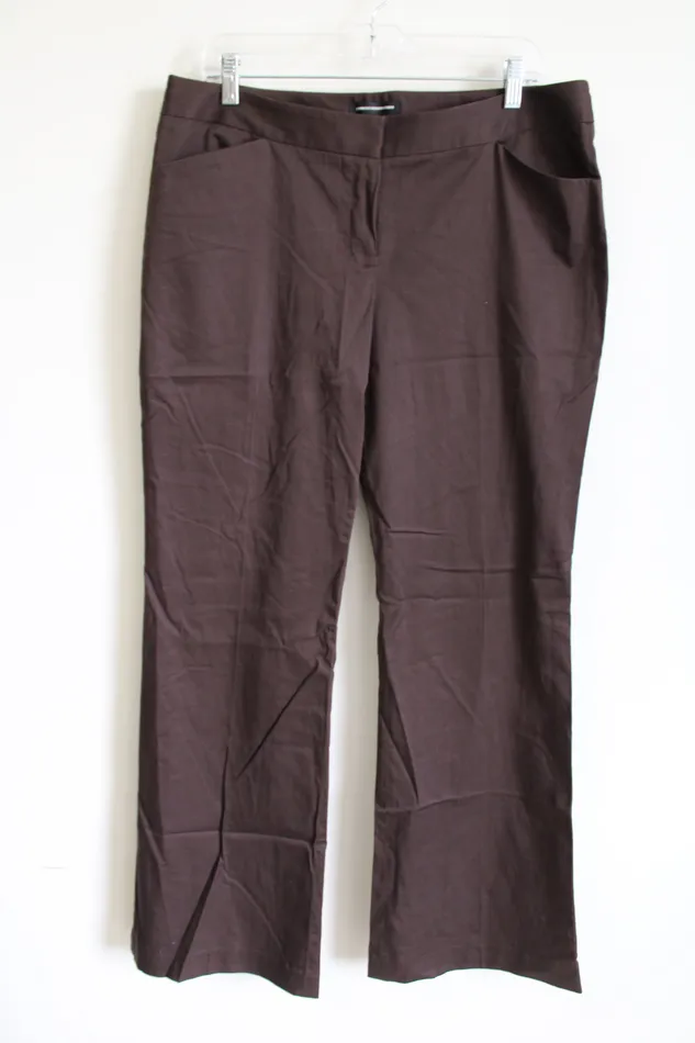 Express Express Editor Brown Pant 12 Earrings