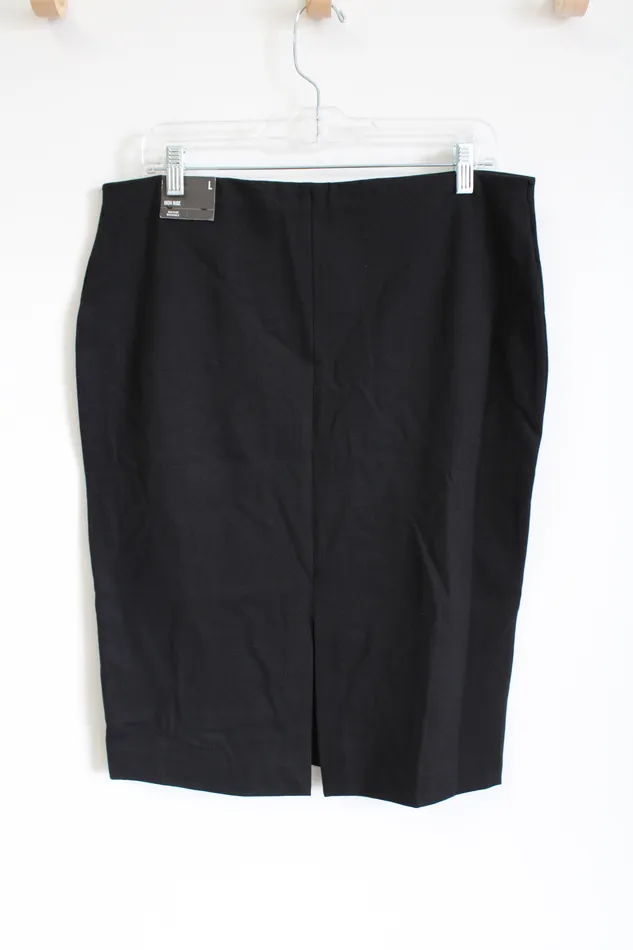 Express Rings NEW Express High Rise Black Stretch Pencil Skirt L