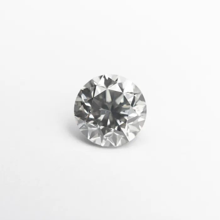 Faint Grey Brilliant Diamond 101ct Round Misfit Diamonds Rings