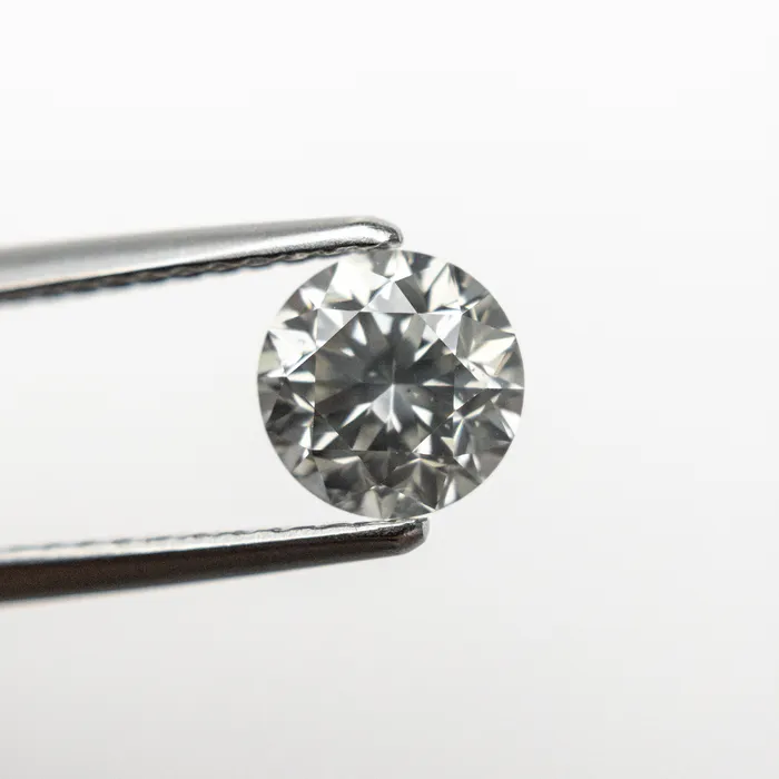 Faint Grey Brilliant Diamond 101ct Round Misfit Diamonds Rings