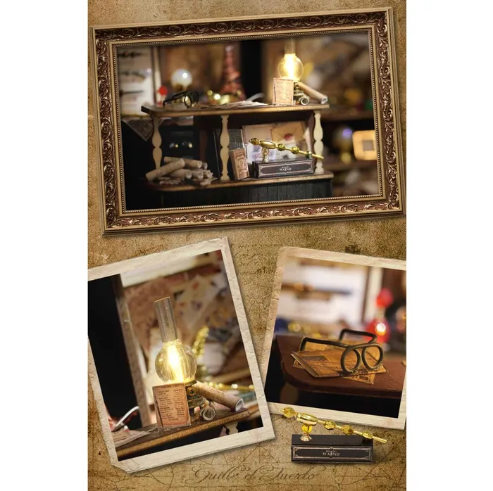 Fifijoy Necklaces Magic House DIY Wooden Miniature House Kit