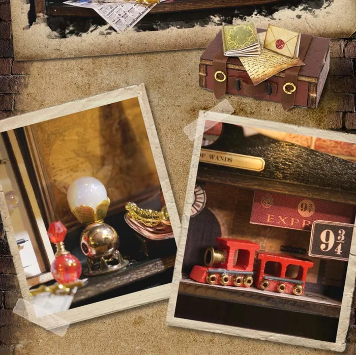 Fifijoy Necklaces Magic House DIY Wooden Miniature House Kit