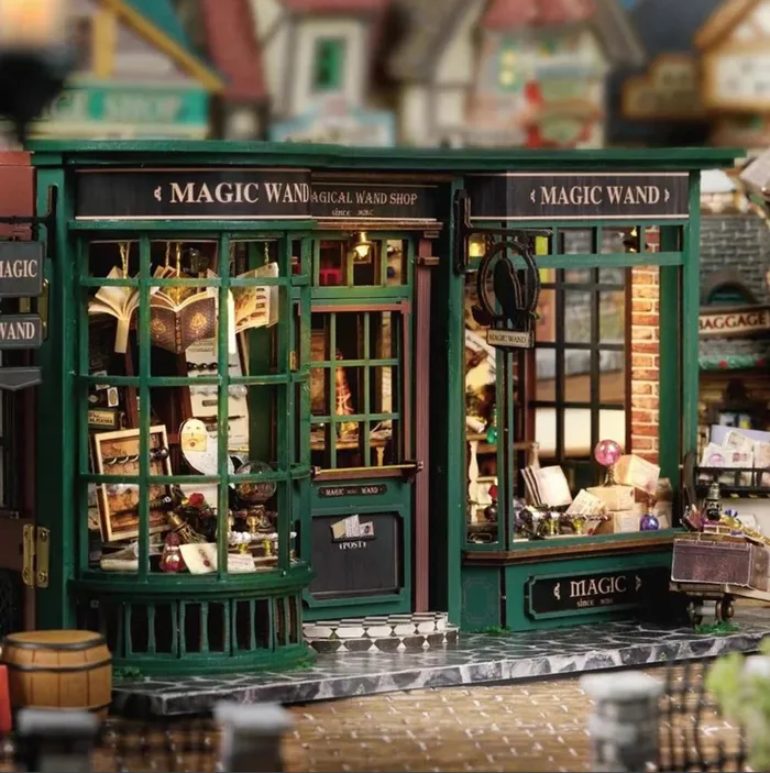 Fifijoy Necklaces Magic House DIY Wooden Miniature House Kit
